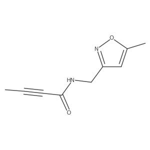 N-[(5-methyl-1,2-oxazol-3-yl)methyl]but-2-ynamide结构式