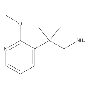 2-(2-Methoxypyridin-3-yl)-2-methylpropan-1-amine结构式