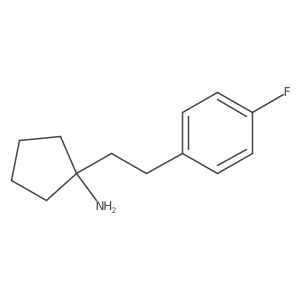 1-[2-(4-Fluorophenyl)ethyl]cyclopentan-1-amine结构式