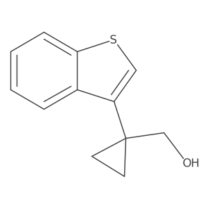 [1-(1-Benzothiophen-3-yl)cyclopropyl]methanol结构式