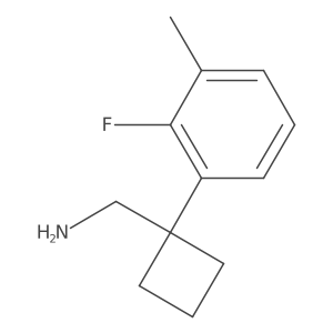 [1-(2-Fluoro-3-methylphenyl)cyclobutyl]methanamine结构式