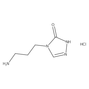 4-(3-aminopropyl)-4,5-dihydro-1H-1,2,4-triazol-5-one hydrochloride Structure
