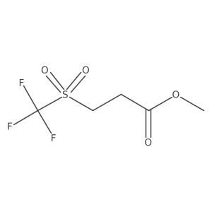 Methyl 3-trifluoromethanesulfonylpropanoate结构式