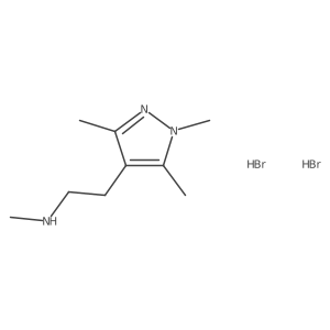 1H-Pyrazole-4-ethanamine, n,1,3,5-tetramethyl-, dihydrobromide Structure