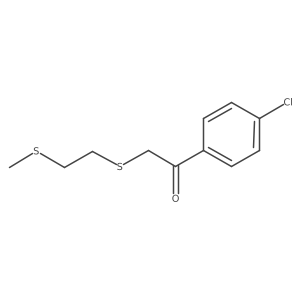 1-(4-Chlorophenyl)-2-{[2-(methylsulfanyl)ethyl]sulfanyl}ethan-1-one Structure