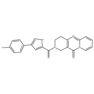 2-(4-(4-fluorophenyl)-1H-pyrrole-2-carbonyl)-3,4-dihydro-1H-dipyrido[1,2-a:4',3'-d]pyrimidin-11(2H)-one Structure