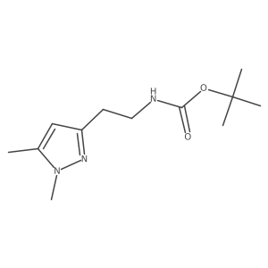 tert-butyl (2-(1,5-dimethyl-1H-pyrazol-3-yl)ethyl)carbamate结构式