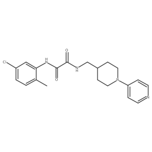 N1-(5-chloro-2-methylphenyl)-N2-((1-(pyridin-4-yl)piperidin-4-yl)methyl)oxalamide结构式