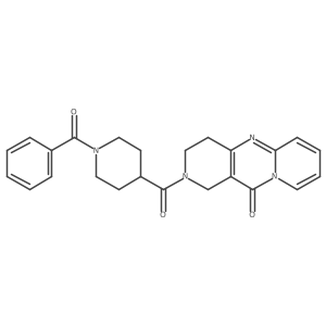 2-(1-benzoylpiperidine-4-carbonyl)-3,4-dihydro-1H-dipyrido[1,2-a:4',3'-d]pyrimidin-11(2H)-one结构式