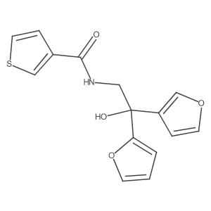 N-[2-(furan-2-yl)-2-(furan-3-yl)-2-hydroxyethyl]thiophene-3-carboxamide Structure
