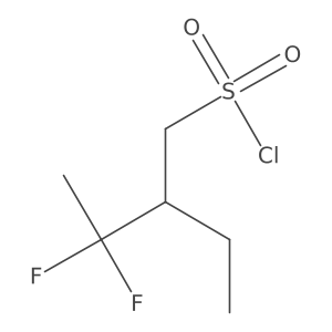 2-Ethyl-3,3-difluorobutane-1-sulfonyl chloride Structure