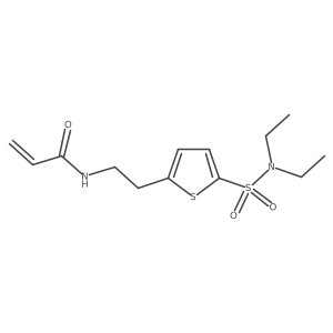 N-{2-[5-(diethylsulfamoyl)thiophen-2-yl]ethyl}prop-2-enamide Structure