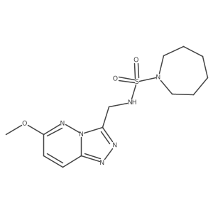 N-({6-methoxy-[1,2,4]triazolo[4,3-b]pyridazin-3-yl}methyl)azepane-1-sulfonamide结构式