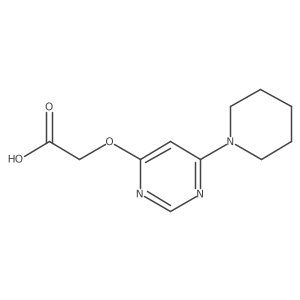 2-((6-(Piperidin-1-yl)pyrimidin-4-yl)oxy)acetic acid Structure