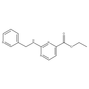 Ethyl 2-{[(pyridin-3-yl)methyl]amino}pyrimidine-4-carboxylate结构式