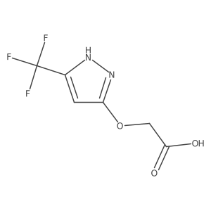 2-{[3-(trifluoromethyl)-1H-pyrazol-5-yl]oxy}acetic acid Structure