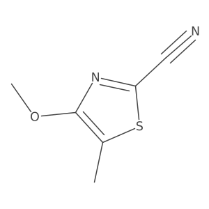 4-Methoxy-5-methyl-1,3-thiazole-2-carbonitrile结构式