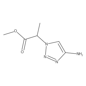 methyl 2-(4-amino-1H-1,2,3-triazol-1-yl)propanoate Structure