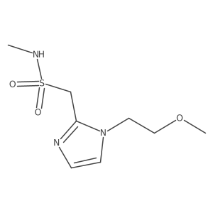 1-[1-(2-methoxyethyl)-1H-imidazol-2-yl]-N-methylmethanesulfonamide结构式