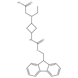 2-{ethyl[3-({[(9H-fluoren-9-yl)methoxy]carbonyl}amino)cyclobutyl]amino}acetic acid Structure