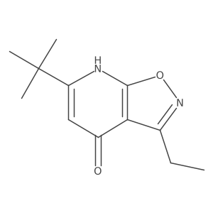 6-Tert-butyl-3-ethyl-[1,2]oxazolo[5,4-b]pyridin-4-ol Structure