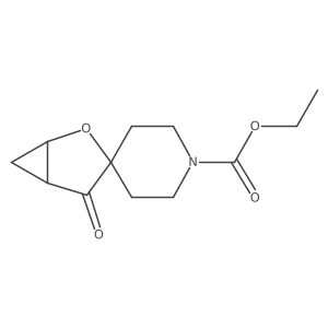 Ethyl 4-oxo-2-oxaspiro[bicyclo[3.1.0]hexane-3,4'-piperidine]-1'-carboxylate Structure