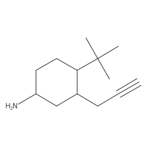 4-Tert-butyl-3-(prop-2-yn-1-yl)cyclohexan-1-amine结构式