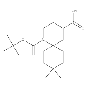 1-[(Tert-butoxy)carbonyl]-9,9-dimethyl-1-azaspiro[5.5]undecane-4-carboxylic acid Structure