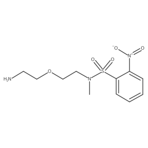 N-[2-(2-aminoethoxy)ethyl]-N-methyl-2-nitrobenzene-1-sulfonamide结构式