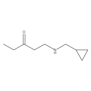 1-[(Cyclopropylmethyl)amino]pentan-3-one Structure