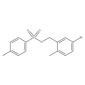 (5-Bromo-2-methylphenyl)methyl 4-methylbenzene-1-sulfonate结构式
