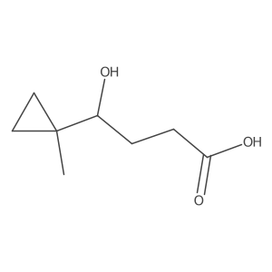 4-Hydroxy-4-(1-methylcyclopropyl)butanoic acid Structure