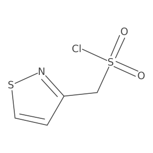 Isothiazol-3-ylmethanesulfonyl chloride Structure