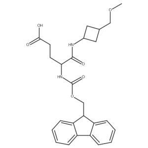 4-({[(9H-fluoren-9-yl)methoxy]carbonyl}amino)-4-{[3-(methoxymethyl)cyclobutyl]carbamoyl}butanoic acid结构式