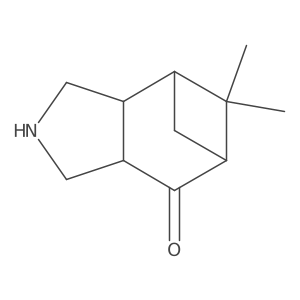 (1R,8R)-9,9-dimethyl-4-azatricyclo[6.1.1.0,2,6]decan-7-one结构式