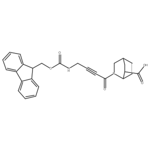 2-[4-({[(9H-fluoren-9-yl)methoxy]carbonyl}amino)but-2-ynoyl]-2-azabicyclo[2.2.2]octane-6-carboxylic acid Structure