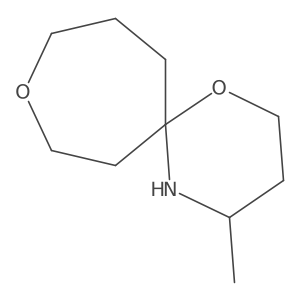 4-Methyl-1,9-dioxa-5-azaspiro[5.6]dodecane结构式