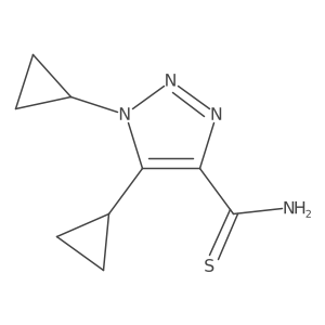 dicyclopropyl-1H-1,2,3-triazole-4-carbothioamide结构式