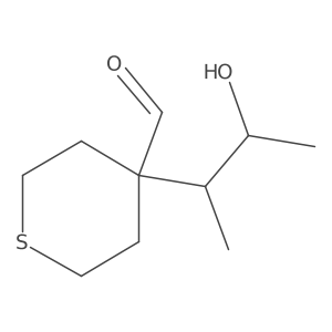 4-(3-Hydroxybutan-2-yl)thiane-4-carbaldehyde Structure