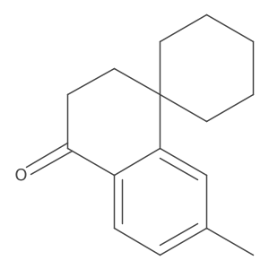 7'-methyl-3',4'-dihydro-2'H-spiro[cyclohexane-1,1'-naphthalene]-4'-one结构式