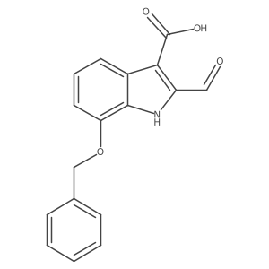7-(benzyloxy)-2-formyl-1H-indole-3-carboxylic acid Structure