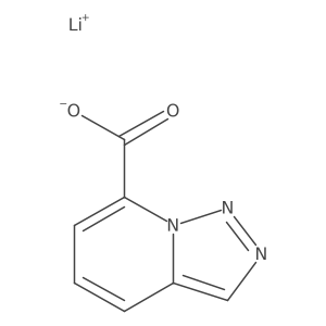 Lithium;triazolo[1,5-a]pyridine-7-carboxylate Structure