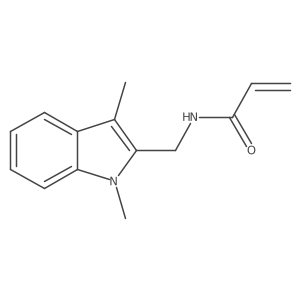 N-[(1,3-Dimethylindol-2-yl)methyl]prop-2-enamide结构式