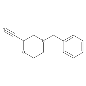 (R)-4-Benzylmorpholine-2-carbonitrile结构式