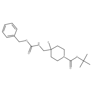 Tert-butyl 4-({[(benzyloxy)carbonyl]amino}methyl)-4-fluoropiperidine-1-carboxylate Structure