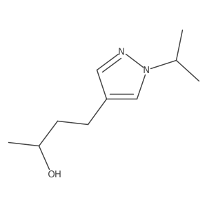 (2S)-4-[1-(propan-2-yl)-1H-pyrazol-4-yl]butan-2-ol结构式