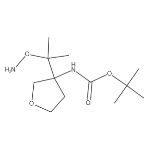 tert-butyl N-{3-[2-(aminooxy)propan-2-yl]oxolan-3-yl}carbamate Structure