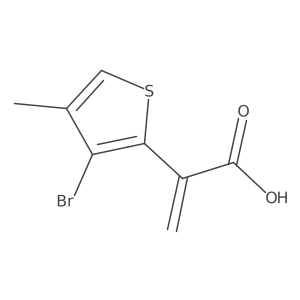 2-(3-Bromo-4-methylthiophen-2-yl)prop-2-enoic acid结构式