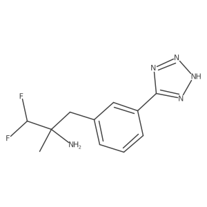 1,1-difluoro-2-methyl-3-[3-(1H-1,2,3,4-tetrazol-5-yl)phenyl]propan-2-amine Structure