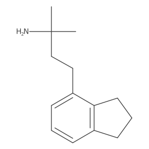 4-(2,3-dihydro-1H-inden-4-yl)-2-methylbutan-2-amine Structure